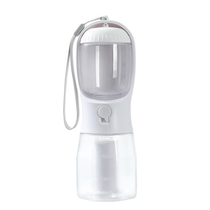 3-in-1 Portable Pet Water Bottle with Food Container & Waste Bag Holder – Leak-Proof Travel Bottle for Dogs & Cats